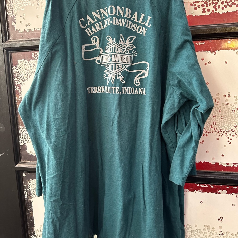 Harley-Davidson Blue Long Sleeve Tee